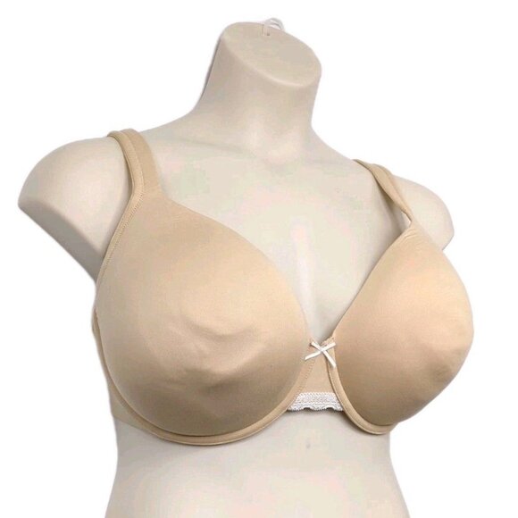 Cacique Lane Bryant Bra 44DDD Beige Lightly Lined Full Coverage Underwire Womens - Picture 4 of 10